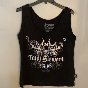 Chase Authentics Black Tank Top with Tony Stewart Design